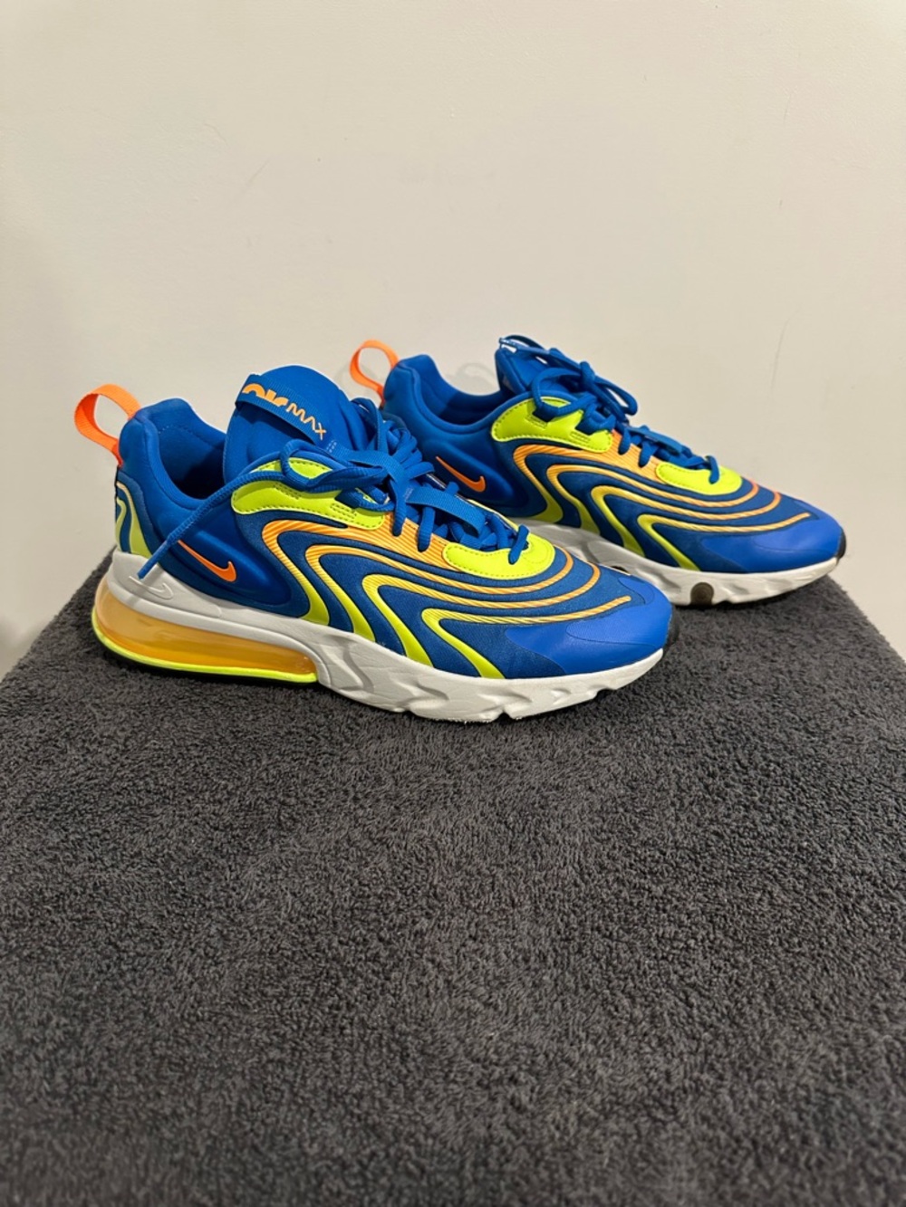 Nike Air Max. 270 React ENG Solar Blue Volt Orange. 🛸 - Picture 3 of 6
